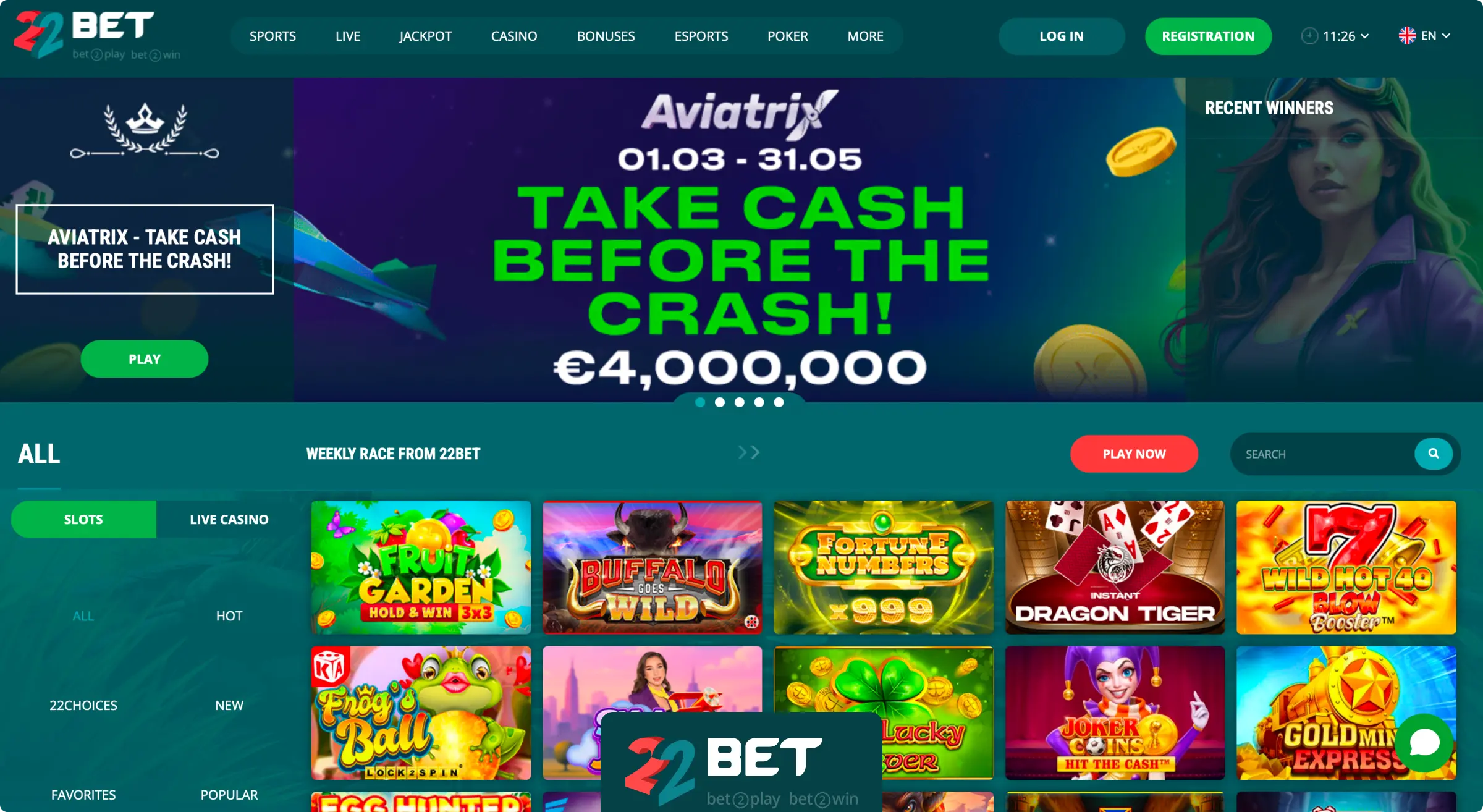 22Bet TOP Slots 22Bet TOP Slots